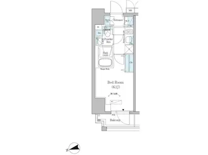 アーバネックス戸越(1K/7階)の間取り写真