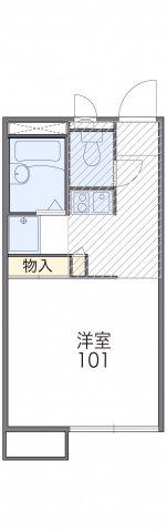 レオパレスエルドラード(1K/2階)の間取り写真
