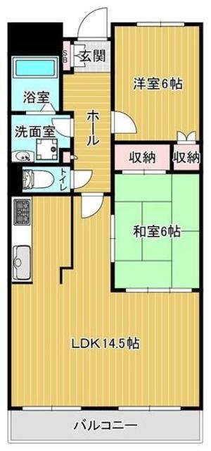 ステーションプラザII(2LDK/7階)の間取り写真
