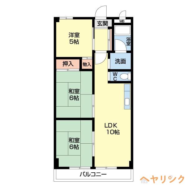 第3近藤ビル(3LDK/3階)の間取り写真