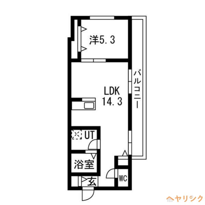 SEREINE NEFLIER(1LDK/2階)の間取り写真