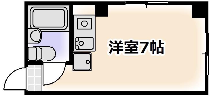 OLA COURT 西田辺(ワンルーム/5階)の間取り写真