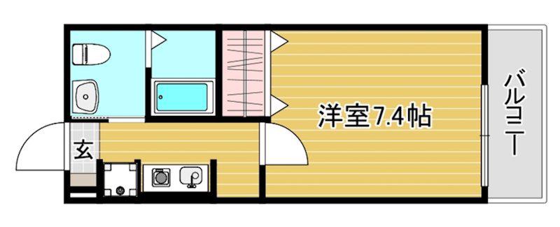 CASAMENTO CODA(1K/3階)の間取り写真