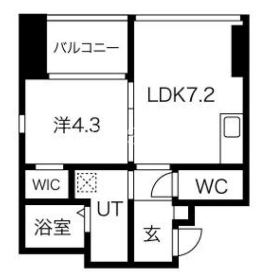KAVKA TAKASAGO(1LDK/6階)の間取り写真