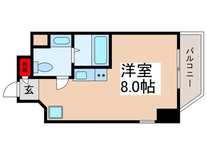 パークアクシス浦安(ワンルーム/11階)の間取り写真