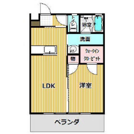 ハートリーフK 2(1LDK/2階)の間取り写真