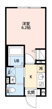ROBOT HOME 大塚(1K/3階)の間取り写真
