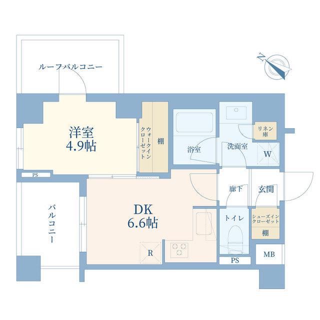 シティインデックス目黒(1DK/7階)の間取り写真