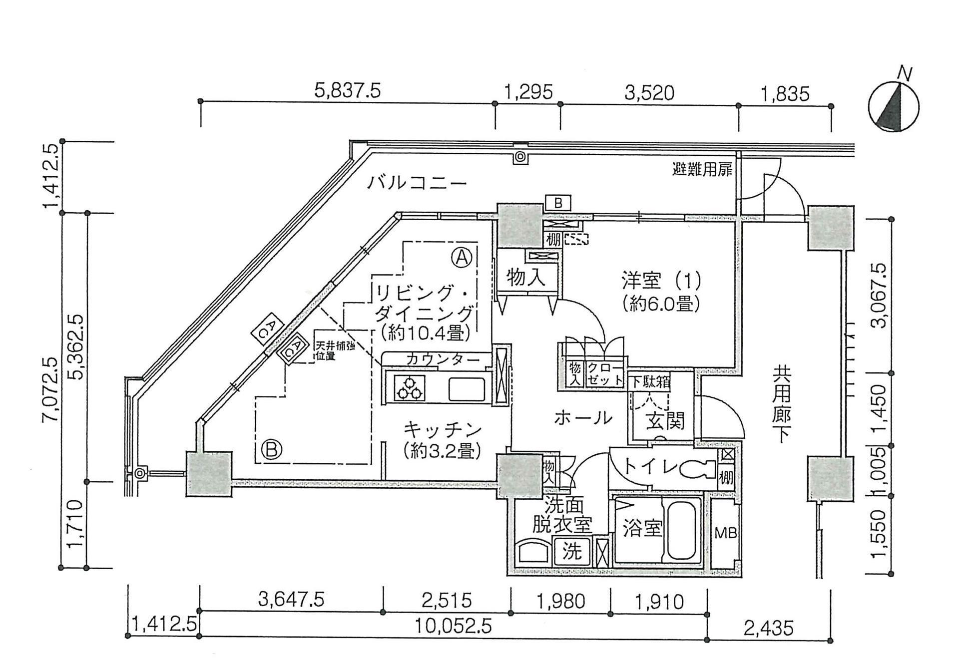 Jタワー西大井イーストタワー(1LDK/8階)の間取り写真
