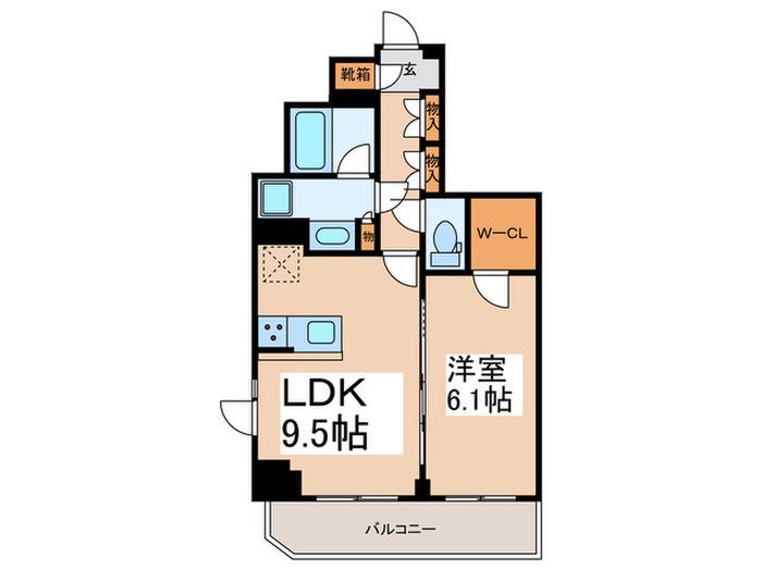 BPRレジデンス大島(1LDK/5階)の間取り写真