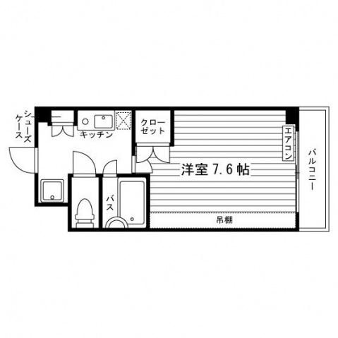 S-FORT室見(1K/3階)の間取り写真