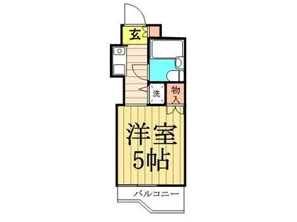 TOPお花茶屋(ワンルーム/3階)の間取り写真