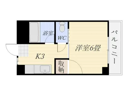 加藤ビル(1K/2階)の間取り写真