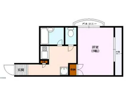 ファミーラ甲南(1K/3階)の間取り写真