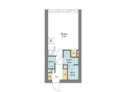 LEGALAND西新宿ANNEX(ワンルーム/1階)の間取り写真