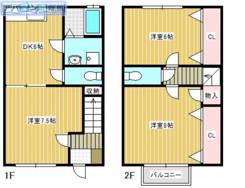 ハイエストヒル寺尾(3DK/1階)の間取り写真