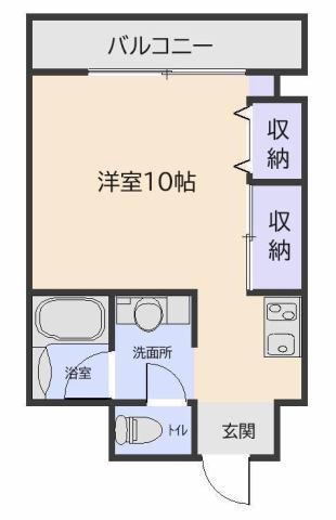 CILQ(1K/2階)の間取り写真