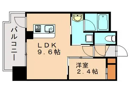 グランフォーレプライム高宮(1LDK/12階)の間取り写真