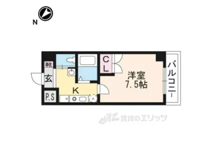 ピュアドミトリーシミズ(1K/3階)の間取り写真