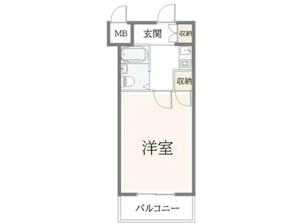 ジョルジュ磯子(1K/3階)の間取り写真