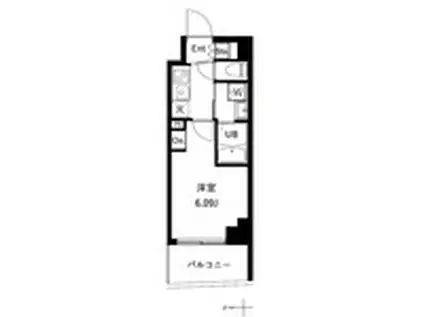 アーバンパーク川口並木(1K/2階)の間取り写真