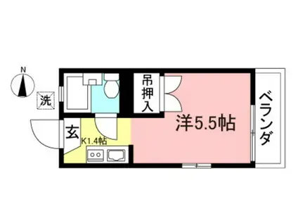 ソネットハイツ(1K/1階)の間取り写真