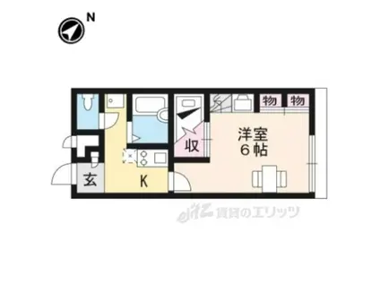 レオパレス弘洋(1K/1階)の間取り写真