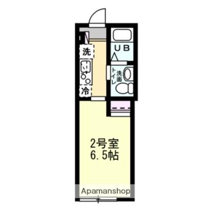 ベイルーム辻堂元町I(1K/1階)の間取り写真