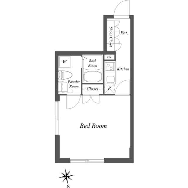 PASEO武蔵小山(1K/3階)の間取り写真