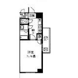 ステージルビーグラス(1K/5階)の間取り写真