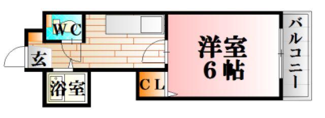 長山ビル(1K/3階)の間取り写真