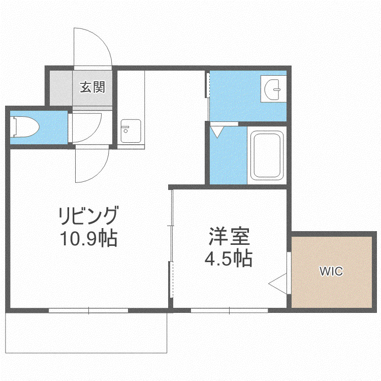 PREMIERE発寒(1LDK/3階)の間取り写真