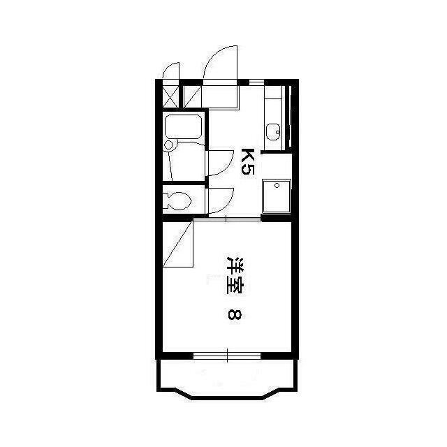 エスペランサ(1DK/3階)の間取り写真