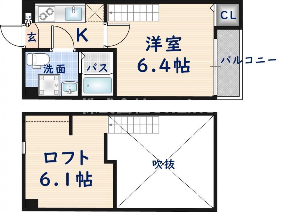 ノスタルジック金岡(1K/1階)の間取り写真
