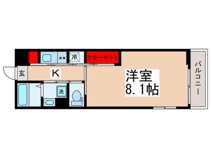 TOMATO(1K/3階)の間取り写真