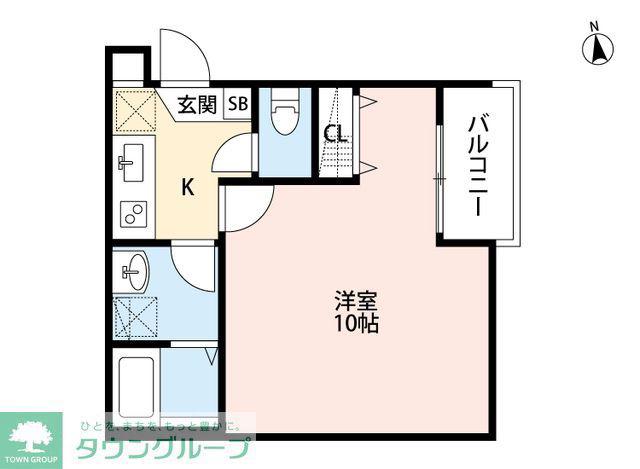 メゾンみなみ(1K/1階)の間取り写真