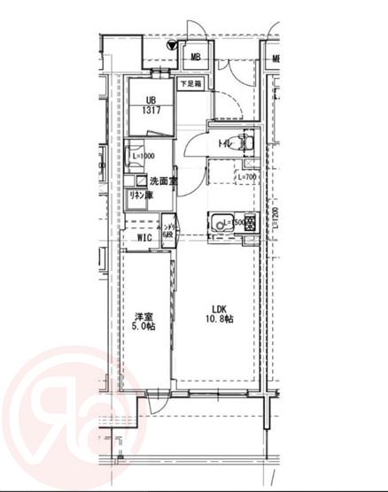 富士林プラザ15番館(1LDK/4階)の間取り写真