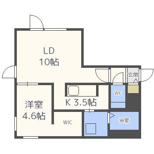ARROWS(1LDK/2階)の間取り写真