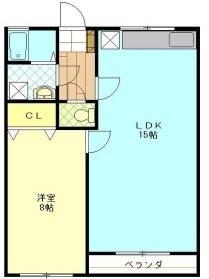 EXCEL VIEWⅠ(1LDK/1階)の間取り写真