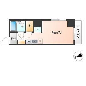 川辺529ビル(ワンルーム/3階)の間取り写真