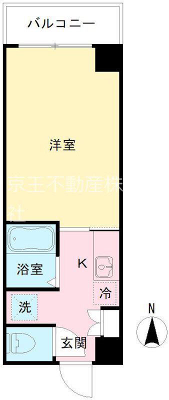 WELL-BLEND蒲田(ワンルーム/7階)の間取り写真