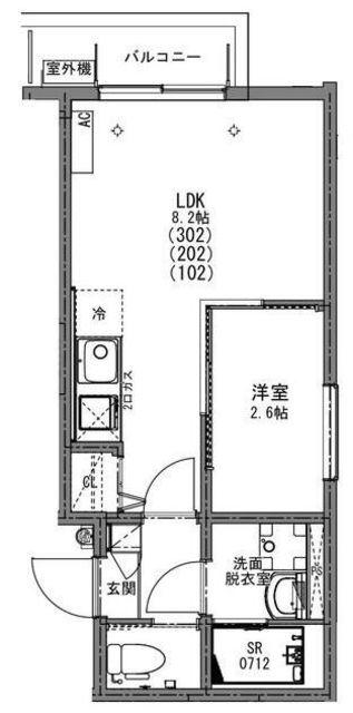 KEIAI RESIDENCE 清瀬V(1LDK/3階)の間取り写真