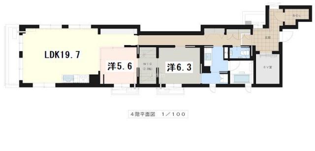 地下鉄東西線 東山駅(京都) 徒歩8分 4階建 築3年(2LDK/4階)の間取り写真