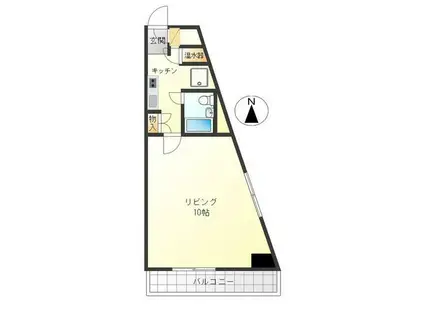 K2ハイムエミグラント方南町(1K/2階)の間取り写真