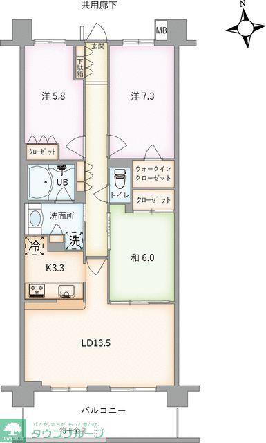 アークプラザ戸塚(3LDK/2階)の間取り写真