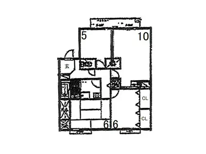 ベルフォーレ(3LDK/2階)の間取り写真