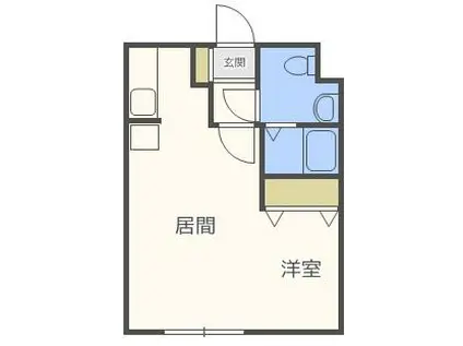 グランメール南郷14(1LDK/2階)の間取り写真