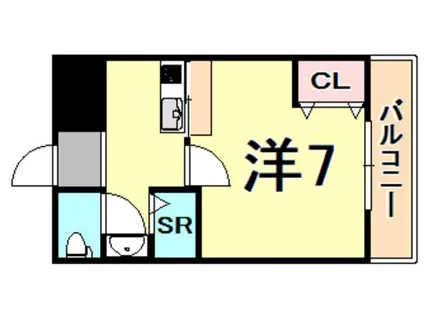 メゾンフジ(1K/2階)の間取り写真