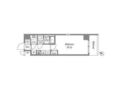 ファーストフィオーレ東灘(1K/6階)の間取り写真