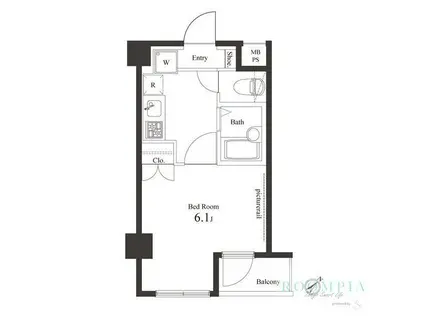 ヴェルト新宿落合(1K/3階)の間取り写真